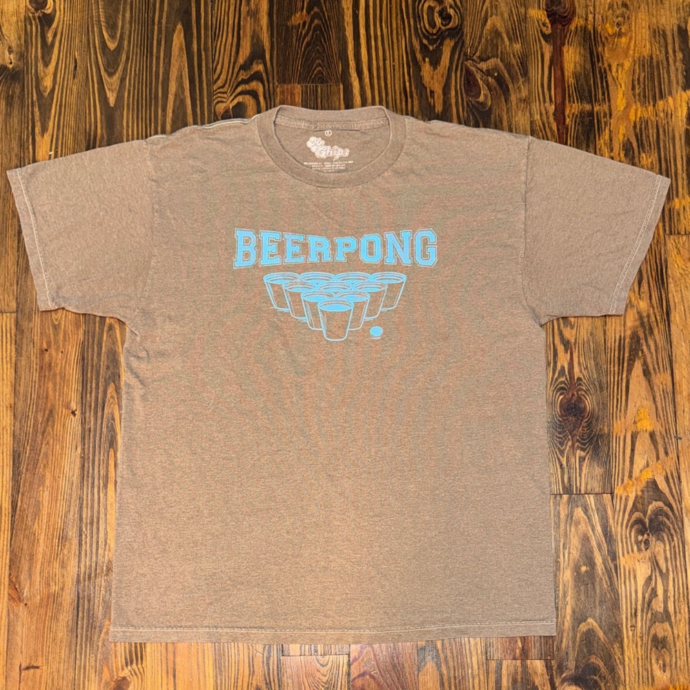 Men’s Novelty Beer Pong Short Sleeved Graphic Tee